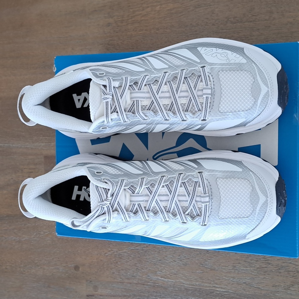 Hoka Mafate Speed 2 - Color: White/Silver - Size: Unisex - M: 8.5, W: 9.5 - Picture 2 of 9